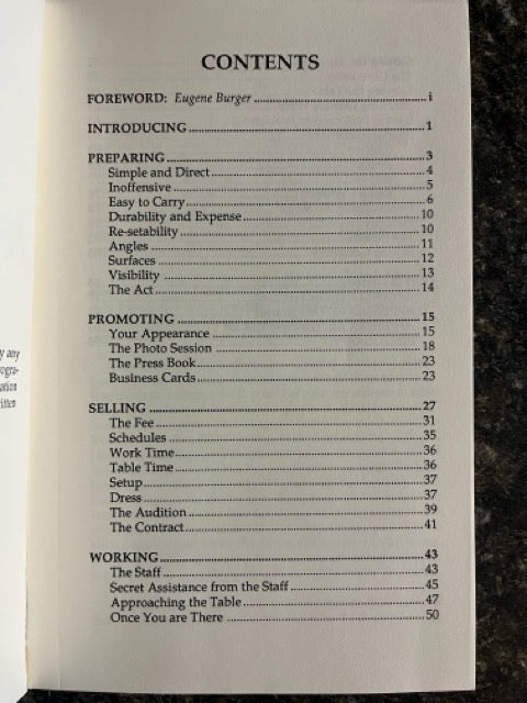 Manual of Restaurant Magic - Kirk Charles (Used copy)