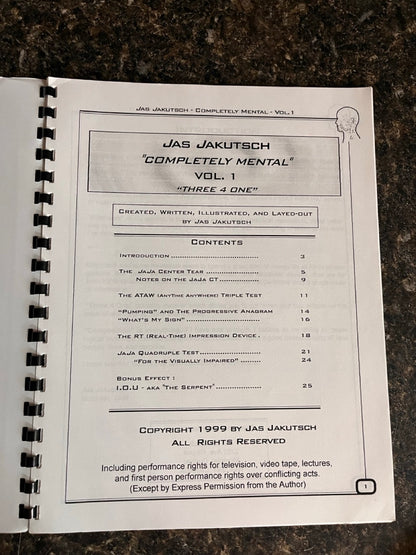 Completely Mental Vols. 1-3 - Jas Jakutsch