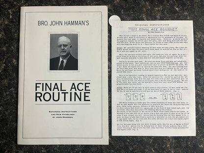 Brother John Hamman’s Final Ace Routine (Instructions only)