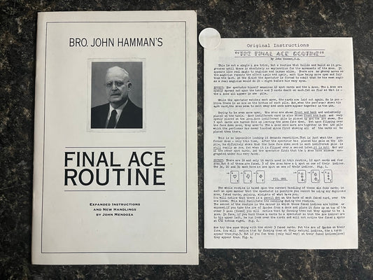 Brother John Hamman’s Final Ace Routine (Instructions only)
