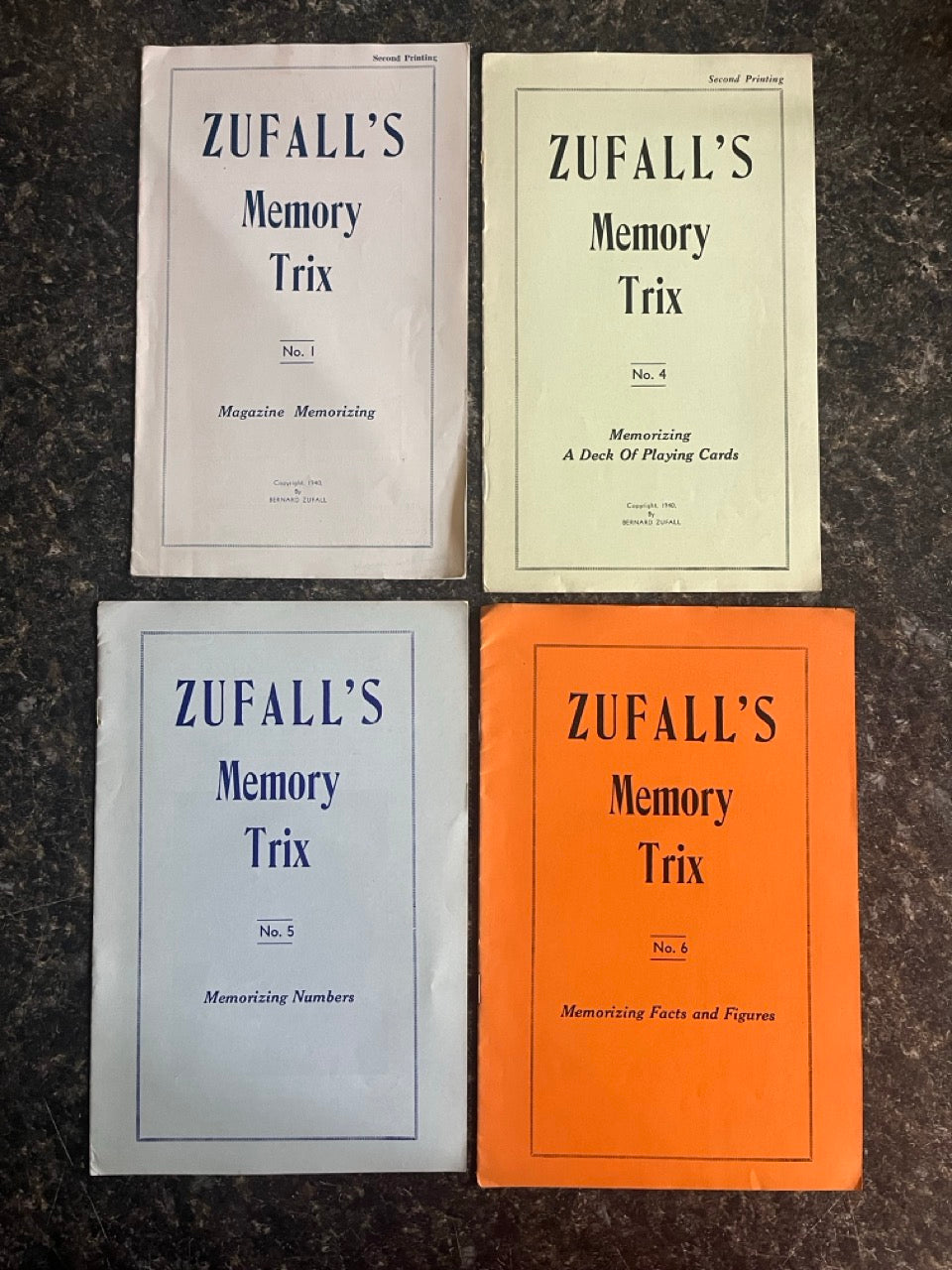Zufall's Memory Trix #1, #4, #5, #6 - Bernard Zufall