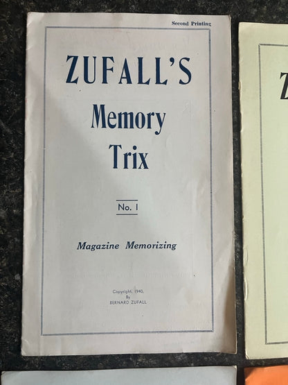 Zufall's Memory Trix #1, #4, #5, #6 - Bernard Zufall