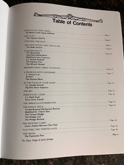 The Classic Magic of Larry Jennings - Mike Maxwell (Reprint)