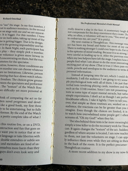The Professional Mentalist's Field Manual - Richard Osterlind