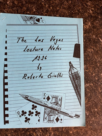 The Las Vegas Lecture Notes 1996 - Roberto Giobbi