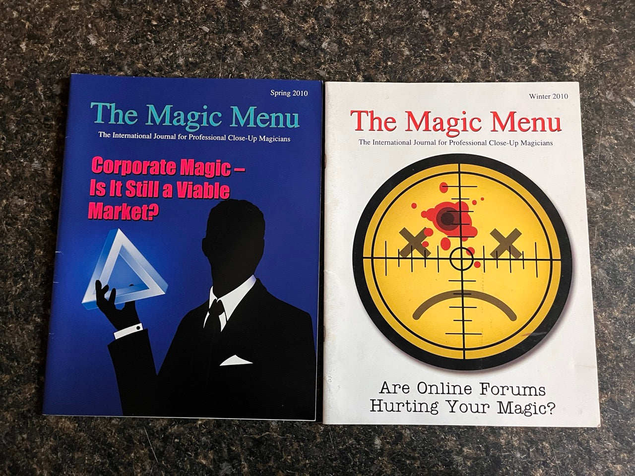 2 Issues of The Magic Menu - Jim Sisti