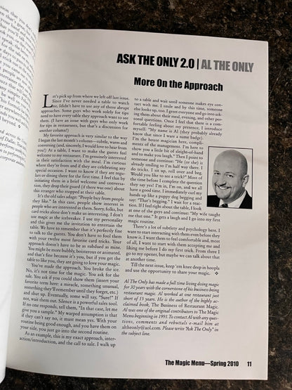 2 Issues of The Magic Menu - Jim Sisti