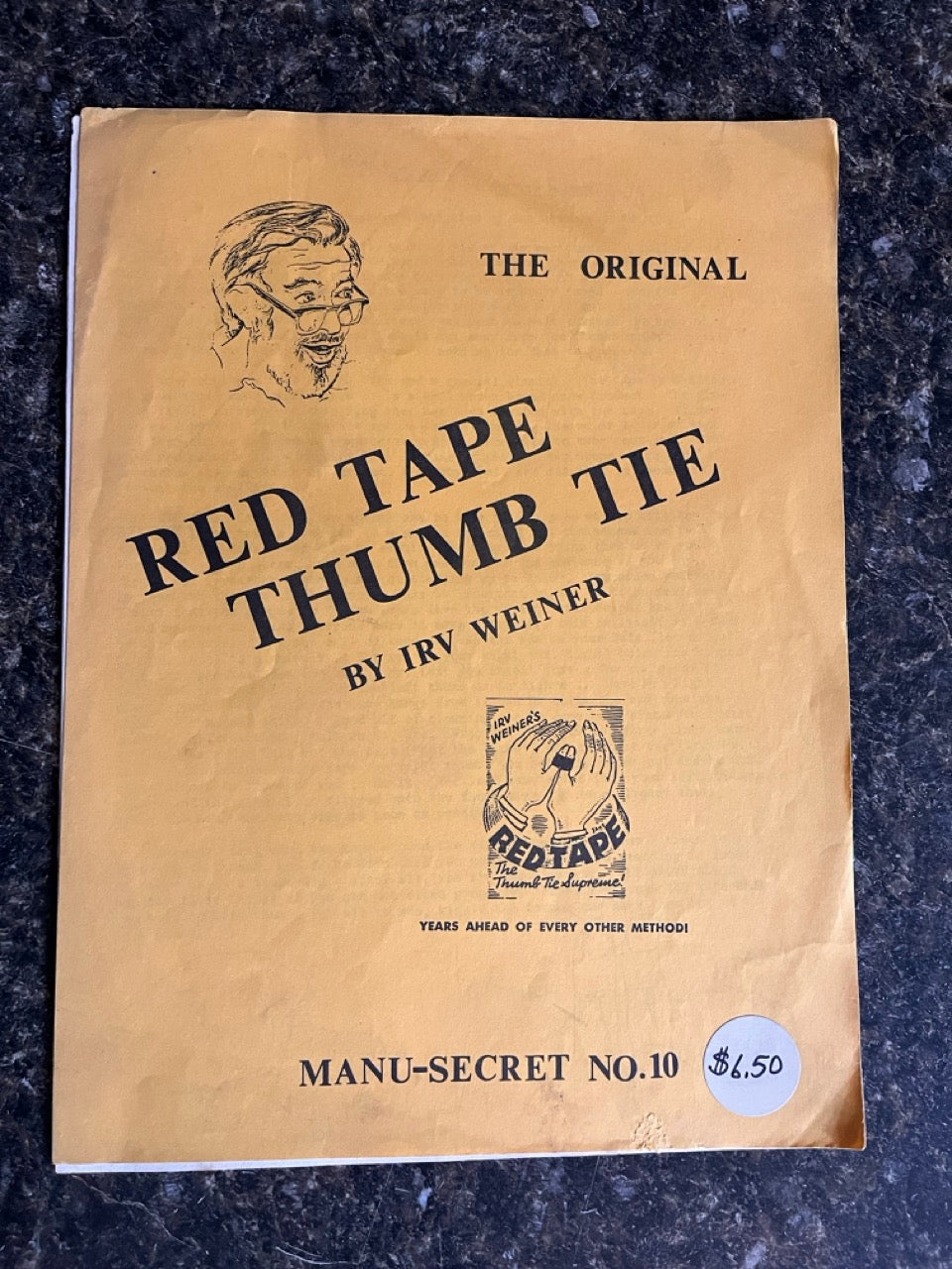 Red Tape Thumb Tie - Irv Weiner