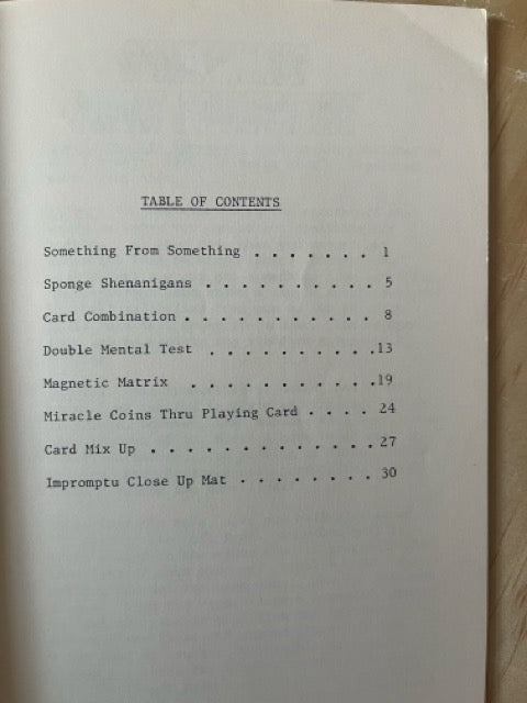 Close Up Cues - Jerry Mentzer