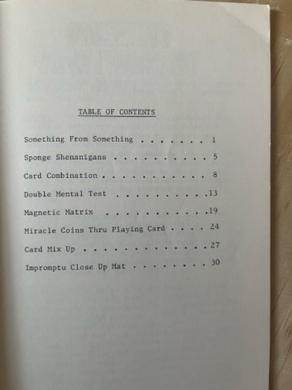 Close Up Cues - Jerry Mentzer