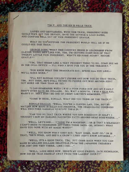 Gene Anderson's Newspaper Trick