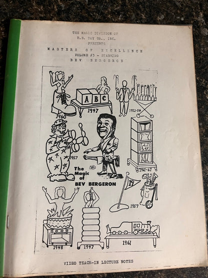 Masters of Excellence #3 - Bev Bergeron Issue - U.S. Toy Co.