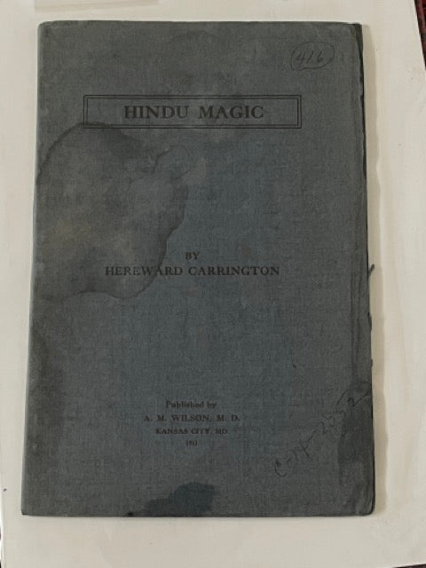 Hindu Magic/ Side-Show and Animal Tricks - Hereward Carrington