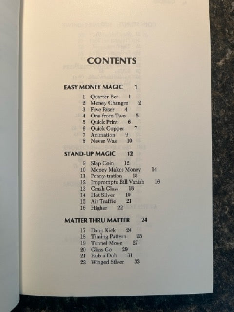 Self-Working Coin Magic - Karl Fulves (USED)