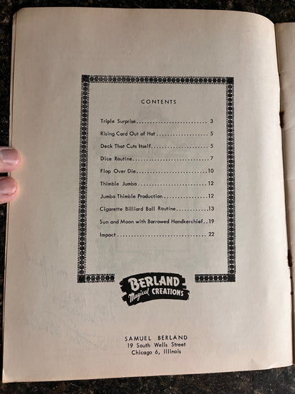 Berland's Tricks and Routines - SIGNED