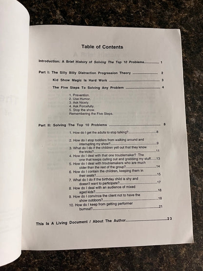 How To Solve The Top 10 Problems of Performing For Children - David Kaye (Silly Billy)