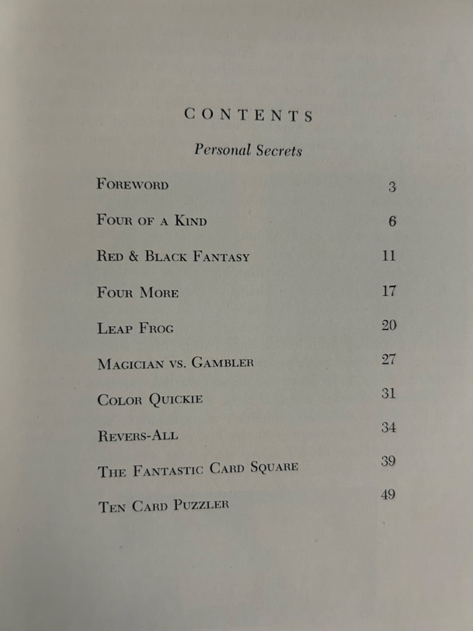 Personal Secrets - Harry Lorayne