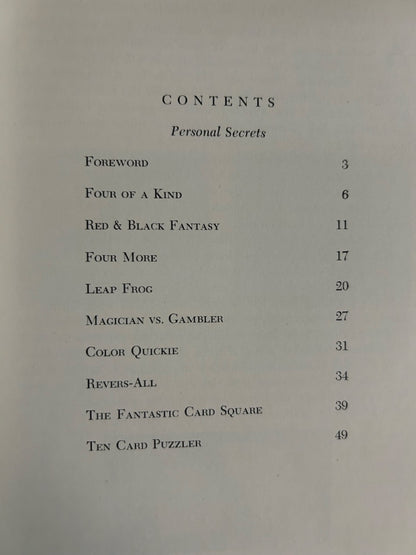 Personal Secrets - Harry Lorayne