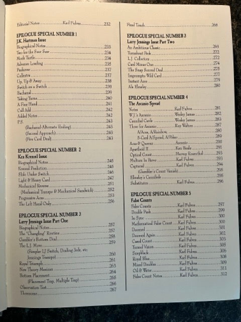 Epilogue - Karl Fulves