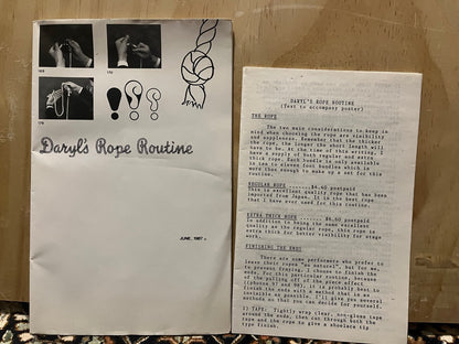 Daryl's Rope Routine - Poster and Instructions+