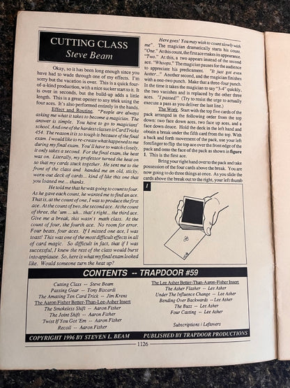 Steve Beam's The Trapdoor #59