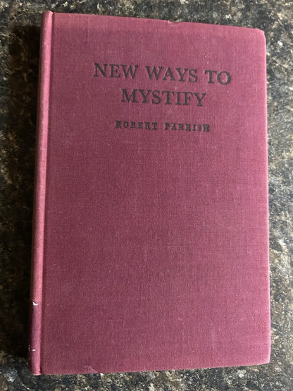 New Ways To Mystify - Robert Parrish - Signed