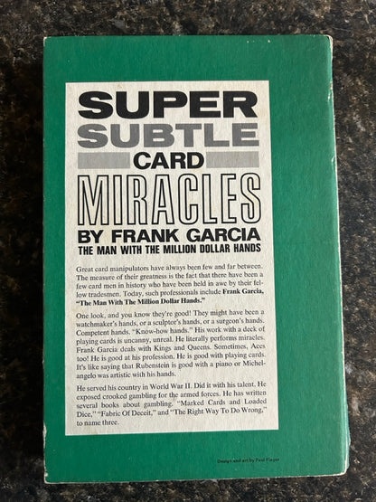 Super Subtle Card Miracles - Frank Garcia - (Wire Binding)