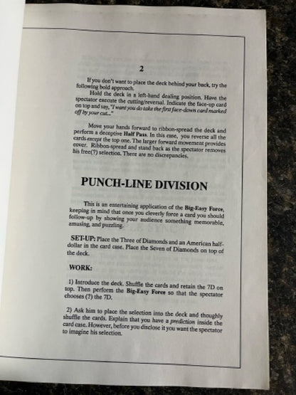 Paul Diamond's Big Easy Card Cunning - Jon Racherbaumer - SIGNED
