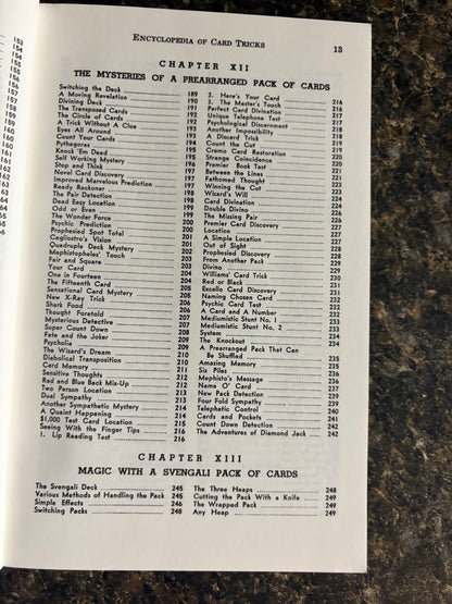 Encyclopedia of Card Tricks - Jean Hugard (LIKE NEW)