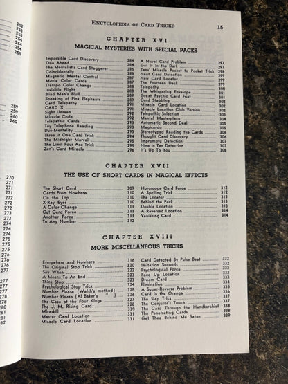 Encyclopedia of Card Tricks - Jean Hugard (LIKE NEW)