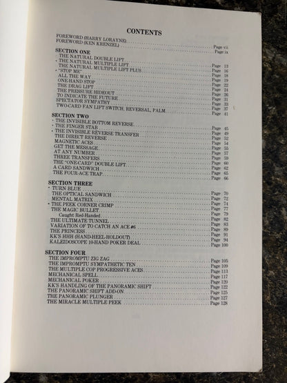 The Card Classics of Ken Krenzel - Harry Lorayne - softcover