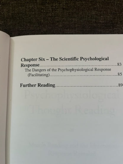 Psychophysiological Thought Reading/How To Read People's Minds - Banachek + Burlingame