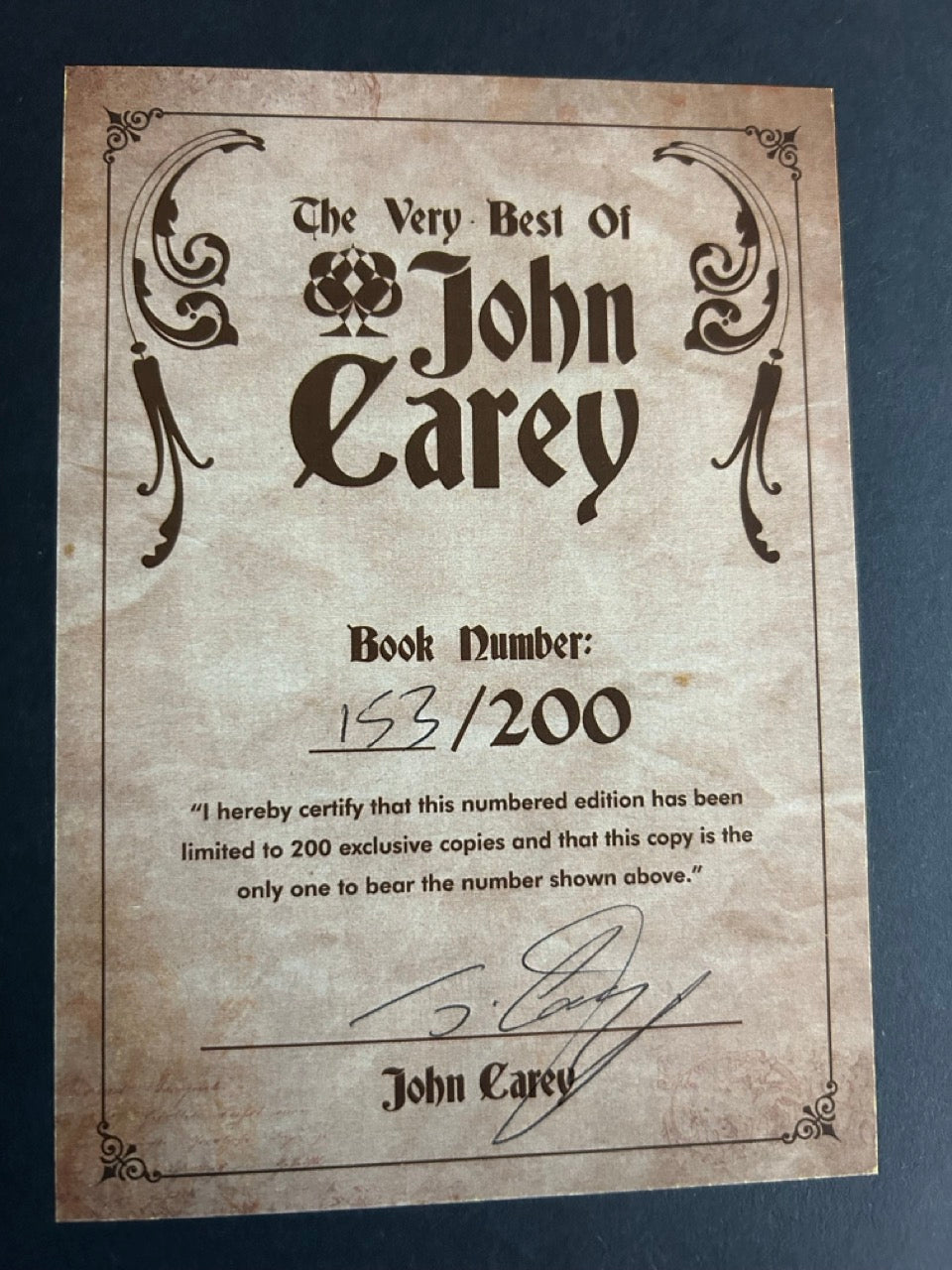 The Very Best of John Carey (+BONUS ebooks) - SIGNED & NUMBERED edition