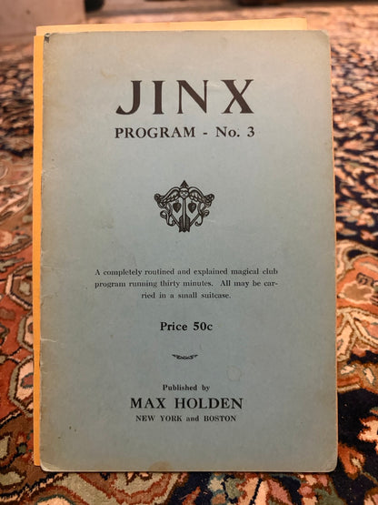 5 JINX Programs (#1, #2, #3, #4, #5) - Max Holden