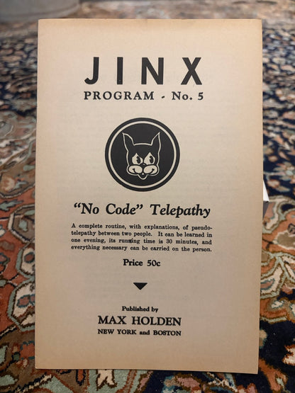 5 JINX Programs (#1, #2, #3, #4, #5) - Max Holden