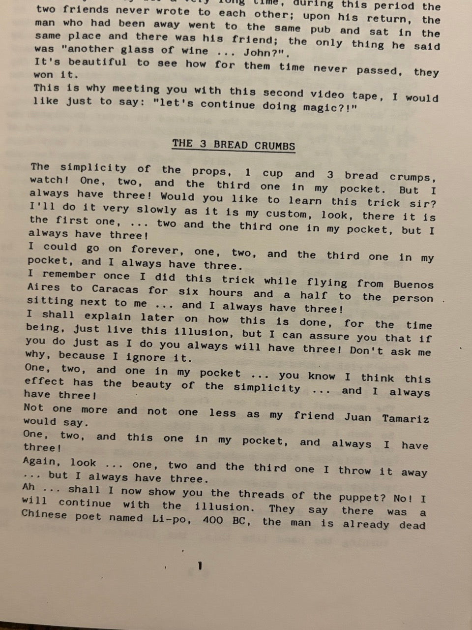2 Rene Lavand Manuscripts