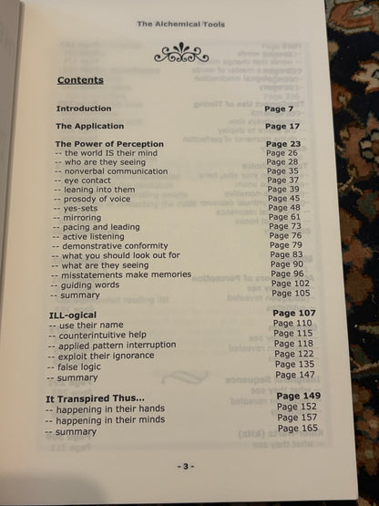 The Alchemical Tools - Paul Brook - SIGNED