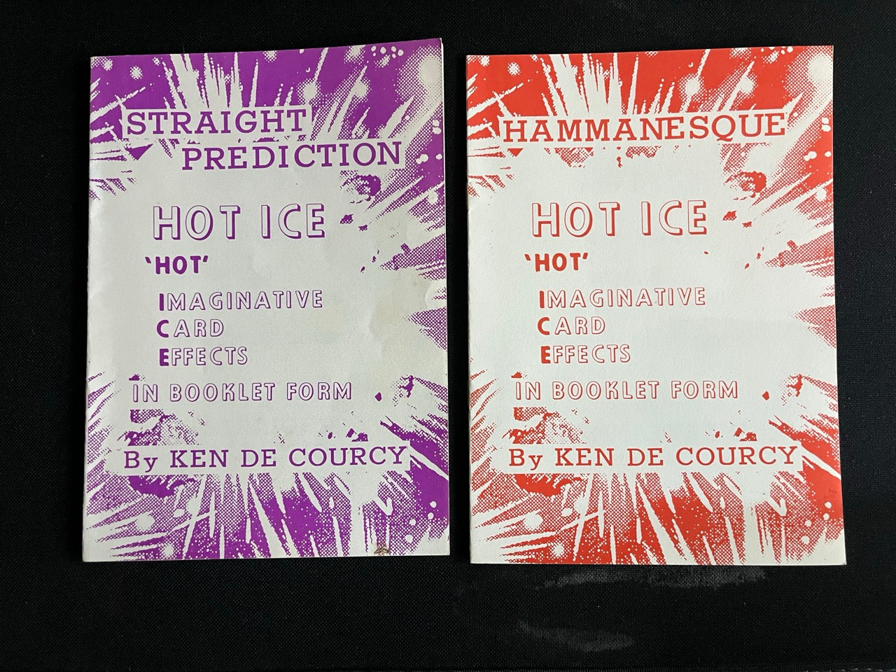2 Ken de Courcy "Hot Ice" booklets