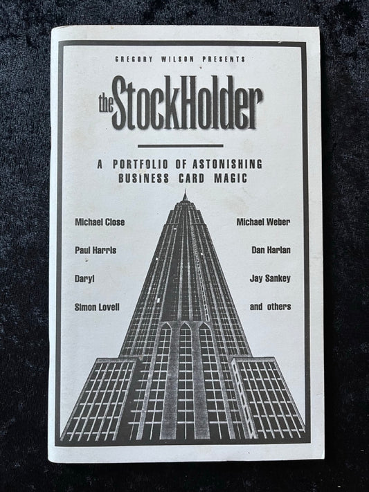 The Stock Holder - Gregory Wilson (book only)