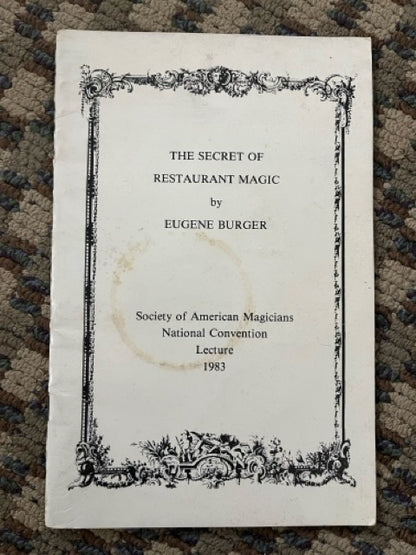 The Secret of Restaurant Magic - Eugene Burger
