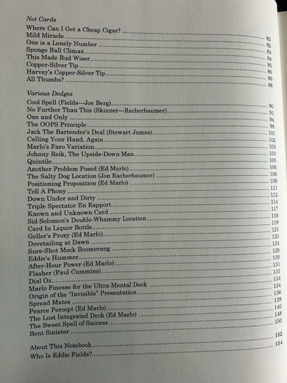 The Greater Artful Dodges of Eddie Fields - Jon Racherbaumer