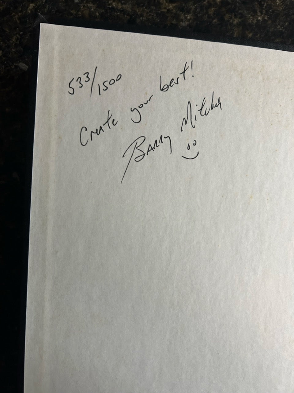 The Magic Of Thinking Creatively - SIGNED - Barry Mitchell