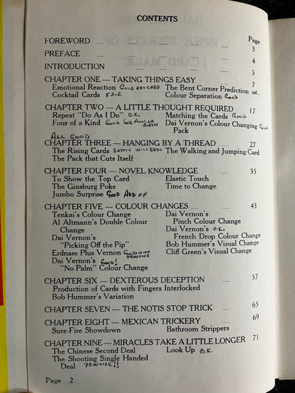 Dai Vernon's Inner Secrets of Card Magic (3 Book Set)- Lewis Ganson