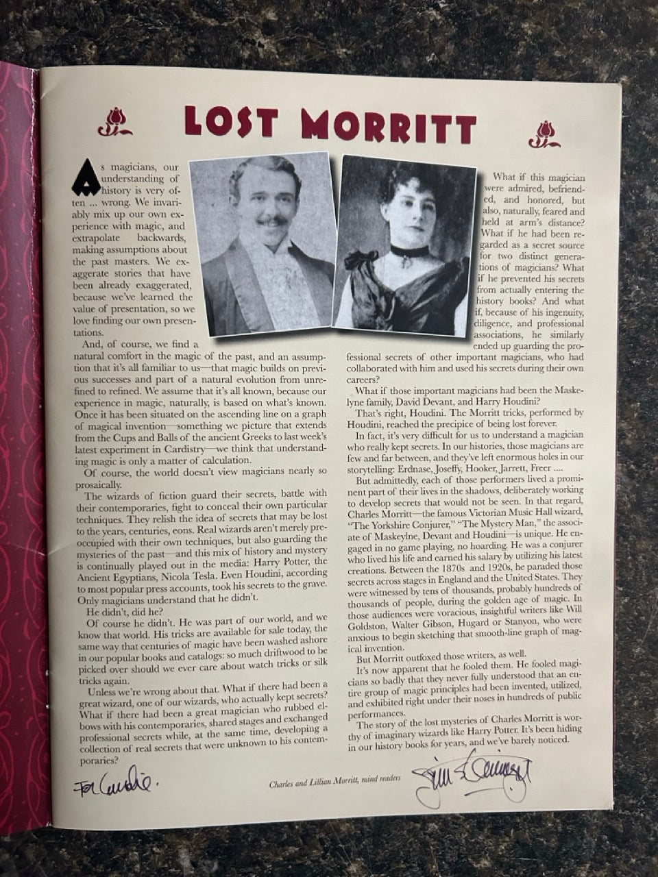 Lost Morritt - Jim Steinmeyer