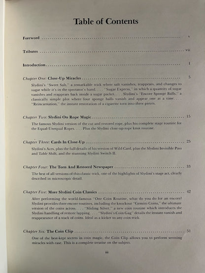 The Magical World of Slydini - 2 volumes - Karl Fulves