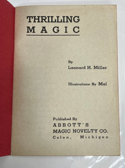 Thrilling Magic - Leonard H Miller
