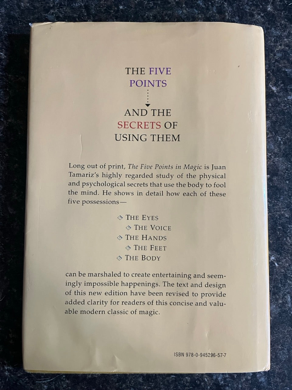 The Five Points in Magic - Juan Tamariz (USED)