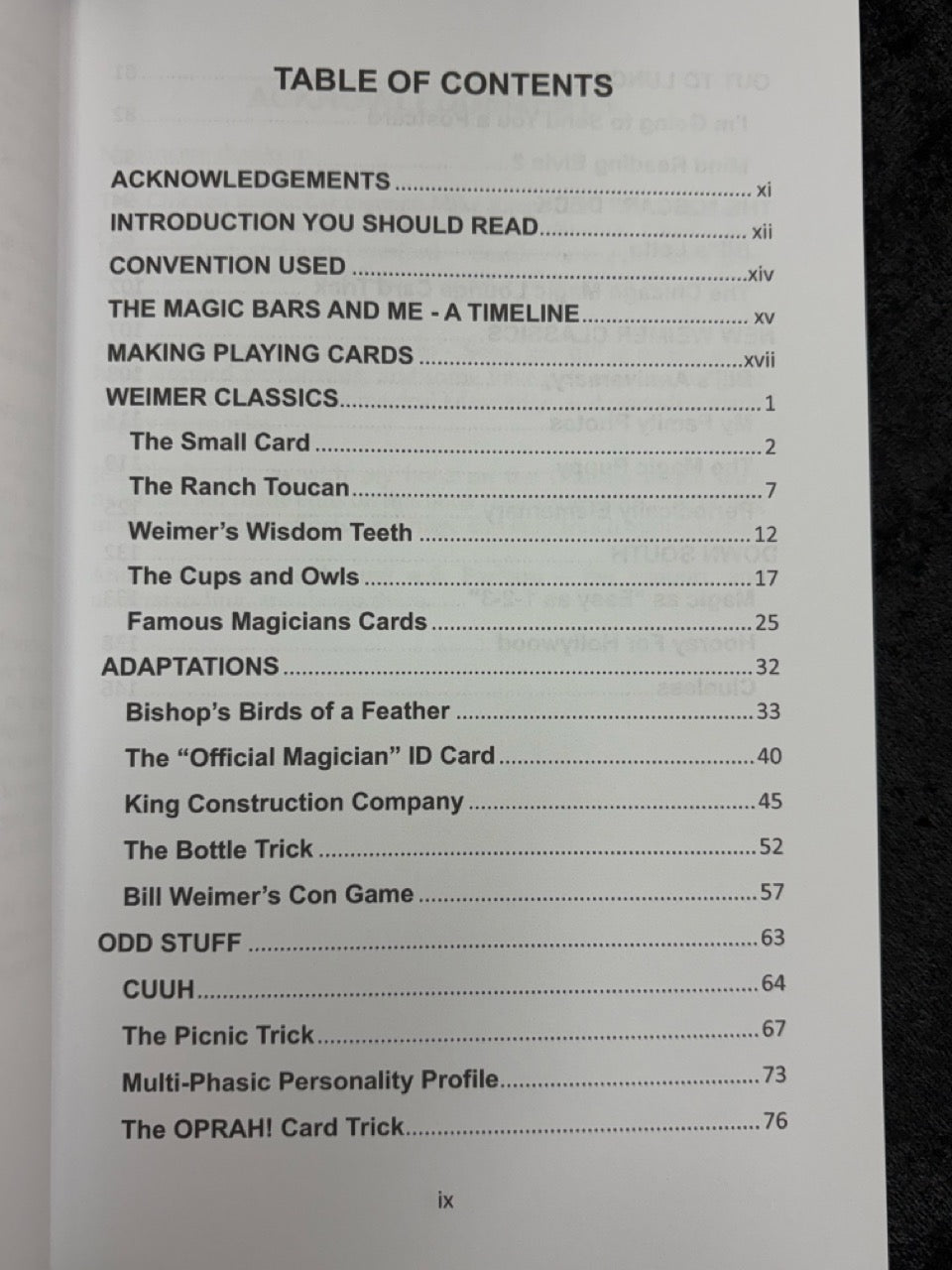 Weimer's Stuff - Bill Weimer