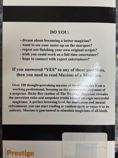 Maxims of a Magician - Richy Roy