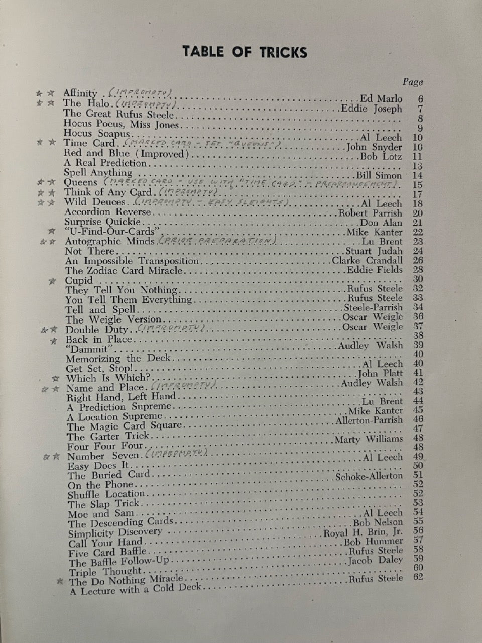 2 Rufus Steele Card Booklets